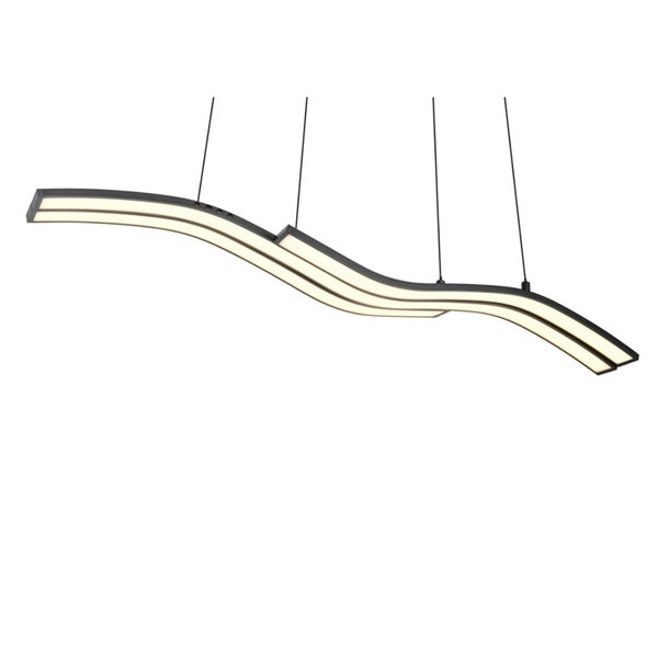 Plafonnier LED Spider avec mémoire et veilleuse 46 W 4 650 lm 2 700-6 500 K Noir