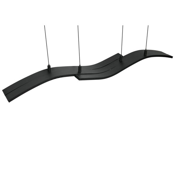 Luminária de teto LED Spider com memória e luz noturna 46W 4650lm 2700-6500K preta