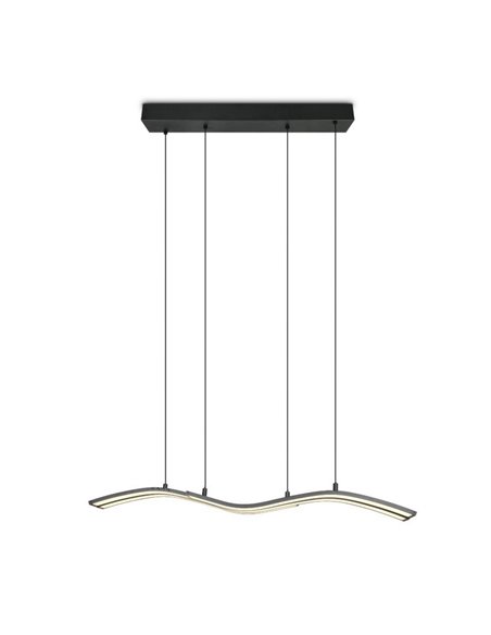 Plafonnier LED Spider avec mémoire et veilleuse 46 W 4 650 lm 2 700-6 500 K Noir