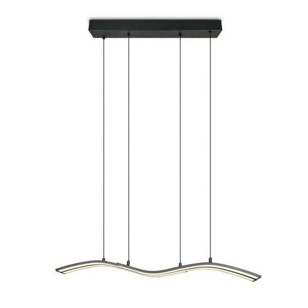 Plafonnier LED Spider avec mémoire et veilleuse 46 W 4 650 lm 2 700-6 500 K Noir