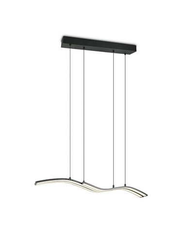 Lámpara de techo LED SPIDER con memoria y luz nocturna 46W 4650lm 2700-6500K Negro 