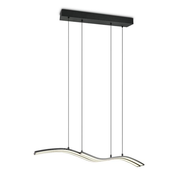 Luminária de teto LED Spider com memória e luz noturna 46W 4650lm 2700-6500K preta