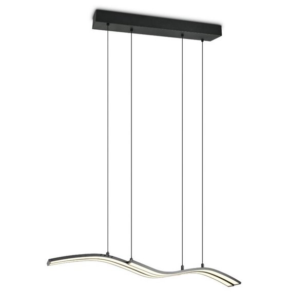 Lámpara de techo LED SPIDER con memoria y luz nocturna 46W 4650lm 2700-6500K Negro 