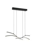 Lámpara de techo LED SPIDER con memoria y luz nocturna 46W 4650lm 2700-6500K Negro 