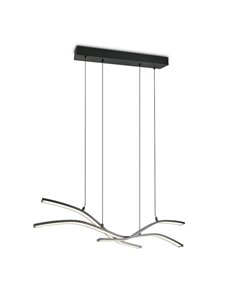 Luminária de teto LED Spider com memória e luz noturna 46W 4650lm 2700-6500K preta