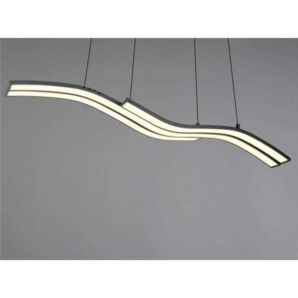 Lámpara de techo LED SPIDER con memoria y luz nocturna 46W 4650lm 2700-6500K Negro 