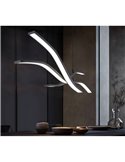 Lámpara de techo LED SPIDER con memoria y luz nocturna 46W 4650lm 2700-6500K Negro 