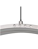 Lámpara de techo LED SPIDER 46W 4650lm regulable 2700-6500K Níquel mate 