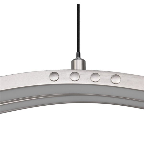 Plafonnier LED Spider 46 W, 4 650 lm, intensité variable, 2 700-6 500 K, nickel mat