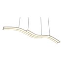 Lámpara de techo LED SPIDER 46W 4650lm regulable 2700-6500K Níquel mate 