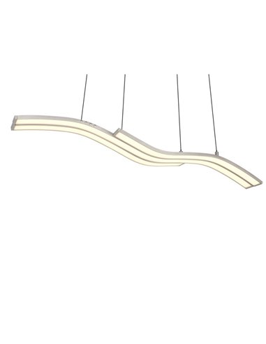 Plafonnier LED Spider 46 W, 4 650 lm, intensité variable, 2 700-6 500 K, nickel mat