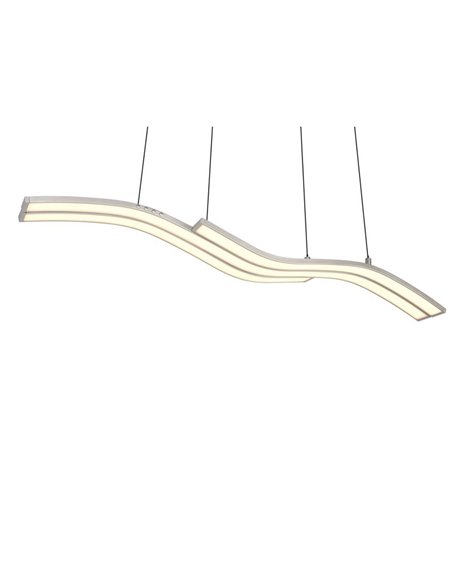 Lámpara de techo LED SPIDER 46W 4650lm regulable 2700-6500K Níquel mate 