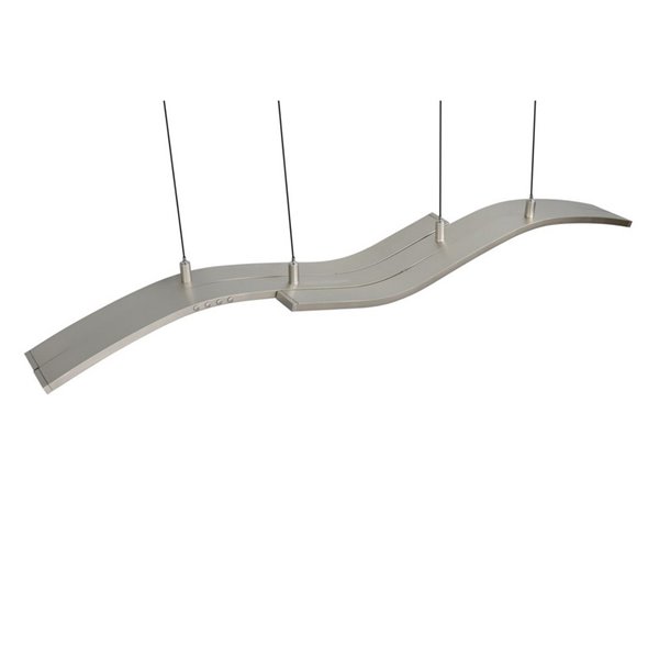 Luminária de teto LED Spider 46W 4650lm regulável 2700-6500K níquel fosco