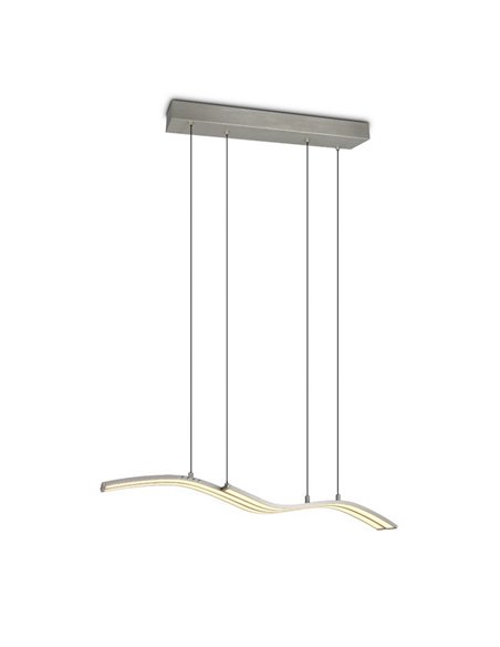 Lámpara de techo LED SPIDER 46W 4650lm regulable 2700-6500K Níquel mate 