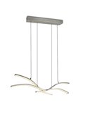 Lámpara de techo LED SPIDER 46W 4650lm regulable 2700-6500K Níquel mate 