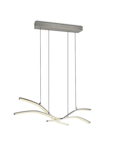 Luminária de teto LED Spider 46W 4650lm regulável 2700-6500K níquel fosco