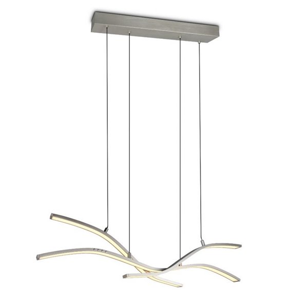 Lámpara de techo LED SPIDER 46W 4650lm regulable 2700-6500K Níquel mate 