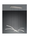 Lámpara de techo LED SPIDER 46W 4650lm regulable 2700-6500K Níquel mate 