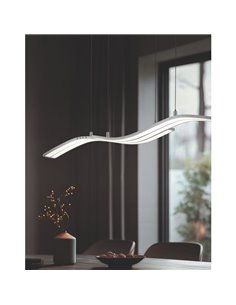 Luminária de teto LED Spider 46W 4650lm regulável 2700-6500K níquel fosco 2