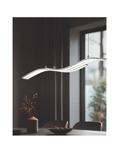 Lámpara de techo LED SPIDER 46W 4650lm regulable 2700-6500K Níquel mate 