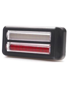 Piloto LED trasero doble linea Niebla y Marcha Atrás W296 serie 2449 12/24V universal R10 AR F1 | cable 24 cm