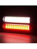 Lanterna traseira de LED W296 Série 2449, luz de neblina e ré de duas linhas, 12/24 V, universal, R10 AR F1 | Cabo de 24 cm