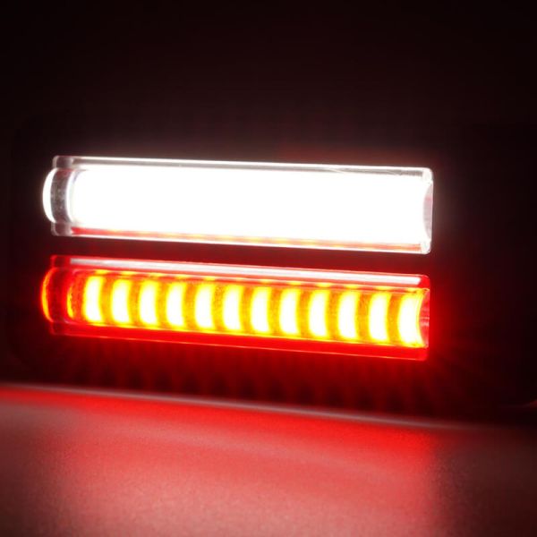 Lanterna traseira de LED W296 Série 2449, luz de neblina e ré de duas linhas, 12/24 V, universal, R10 AR F1 | Cabo de 24 cm