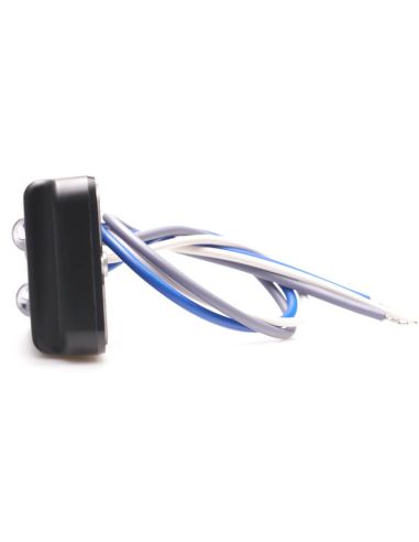 Piloto LED trasero doble linea Niebla y Marcha Atrás W296 serie 2449 12/24V universal R10 AR F1 | cable 24 cm