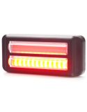 Piloto LED trasero doble linea Niebla y Marcha Atrás W296 serie 2449 12/24V universal R10 AR F1 | cable 24 cm