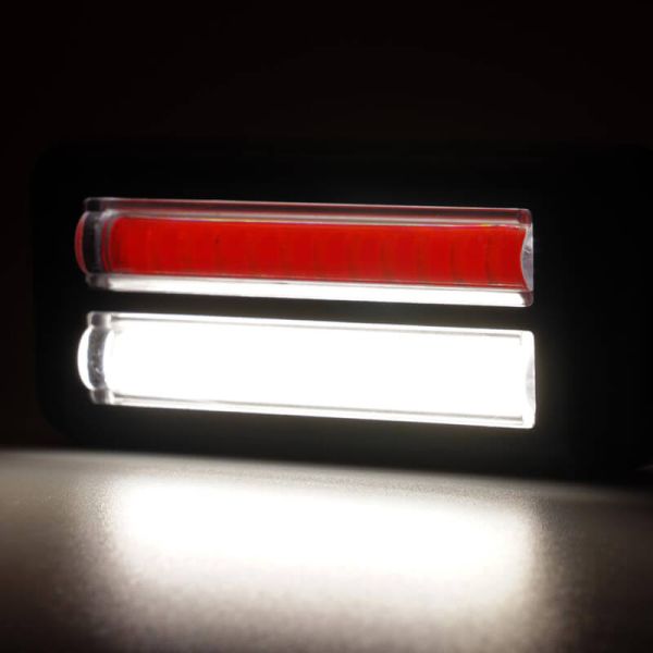 Feu arrière à LED W296 série 2449, double feu antibrouillard et feu de recul, 12/24 V, universel, R10 AR F1 | Câble de 24 cm