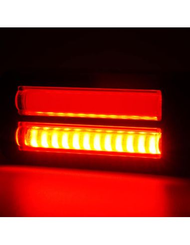 Feu arrière à LED W296 série 2449, double feu antibrouillard et feu de recul, 12/24 V, universel, R10 AR F1 | Câble de 24 cm