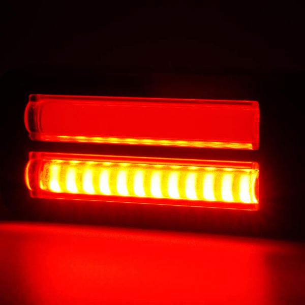 Lanterna traseira de LED W296 Série 2449, luz de neblina e ré de duas linhas, 12/24 V, universal, R10 AR F1 | Cabo de 24 cm
