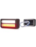 Piloto LED trasero doble linea Niebla y Marcha Atrás W296 serie 2449 12/24V universal R10 AR F1 | cable 24 cm