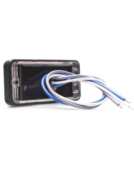 Piloto LED trasero doble linea Niebla y Marcha Atrás W296 serie 2449 12/24V universal R10 AR F1 | cable 24 cm