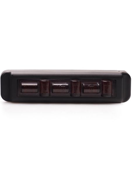 Kit 3 luces de advertencia LED W285 Black Mini ámbar 12/24V | 5 programas | IP68 | EMC R10 | Sincronización Master/Slave