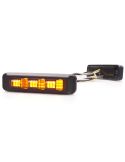 Kit 3 luces de advertencia LED W285 Black Mini ámbar 12/24V | 5 programas | IP68 | EMC R10 | Sincronización Master/Slave
