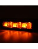 Kit 3 luces de advertencia LED W285 Black Mini ámbar 12/24V | 5 programas | IP68 | EMC R10 | Sincronización Master/Slave