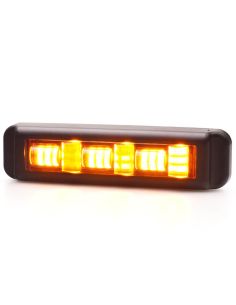 Kit 3 luces de advertencia LED W285 Black Mini ámbar 12/24V | 5 programas | IP68 | EMC R10 | Sincronización Master/Slave 2