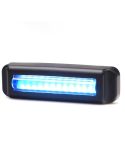Barra de LED mini estroboscópica azul W283 serie 2464 KR 12/24V | 4 programas | 12 LED | IP68 IP6K9K | Aprovada XB1 EMC R10