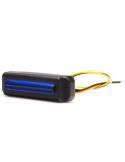 Barra LED mini estroboscópica azul W283 serie 2464 KR 12/24V | 4 programas | 12 LED | IP68 IP6K9K | Homologada XB1 EMC R10