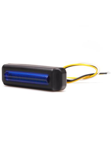 Barra LED mini estroboscópica azul W283 serie 2464 KR 12/24V | 4 programas | 12 LED | IP68 IP6K9K | Homologada XB1 EMC R10