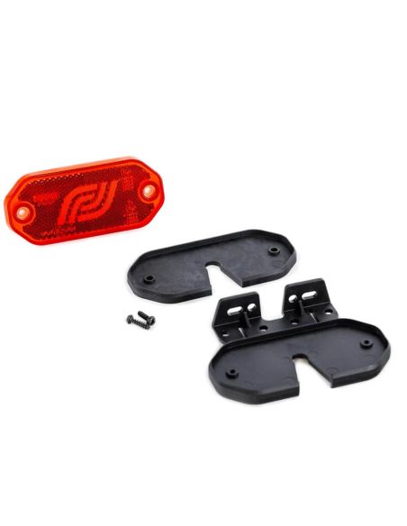 Piloto lateral de gálibo LED FT-078 C Rojo Fristom 12–36V reflectante