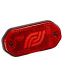 Piloto lateral de gálibo LED FT-078 C Rojo Fristom 12–36V reflectante