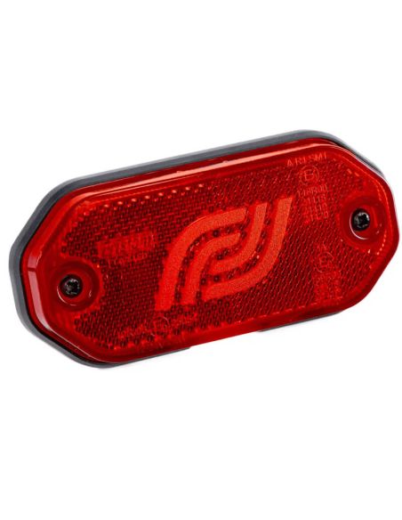 Piloto lateral de gálibo LED FT-078 C Rojo Fristom 12–36V reflectante