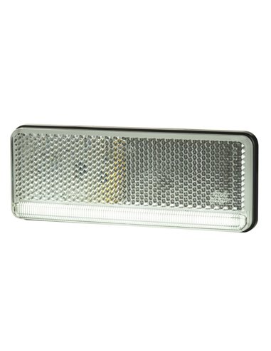 Piloto de gálibo LED ultrafino 12/24V IP68 homologado IA R1 A SM1, blanco, ámbar y rojo