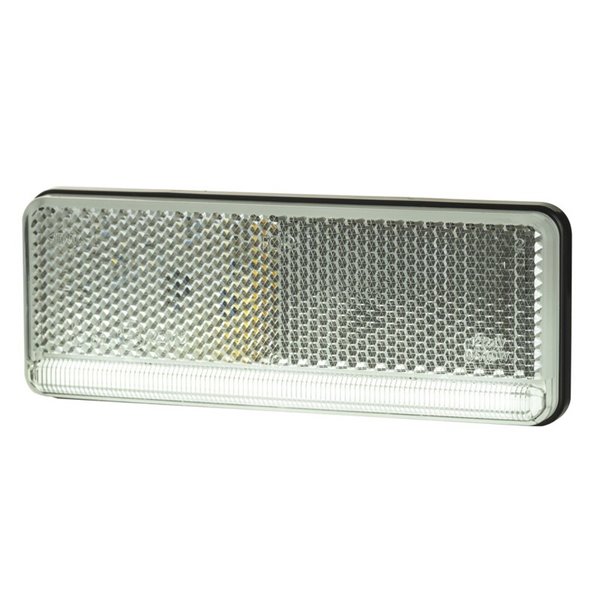 Feu de gabarit LED ultra-fin 12/24V homologué IP68 IA R1 A SM1, blanc, ambre et rouge