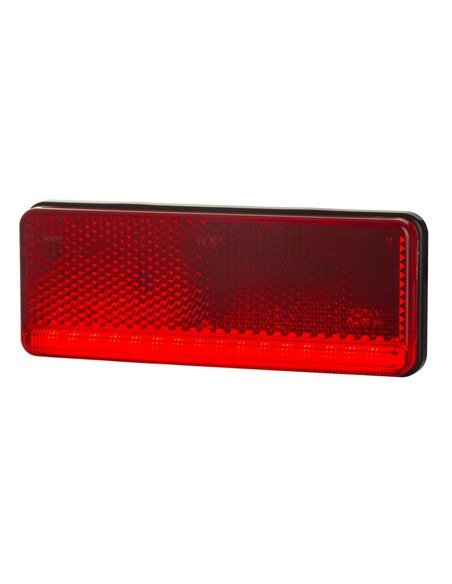 Luz de LED ultrafina 12/24 V com aprovação IP68 IA R1 A SM1, branca, âmbar e vermelha