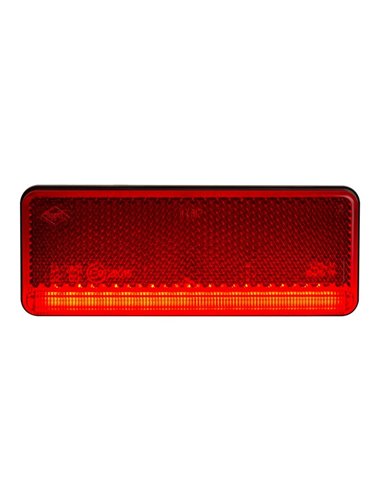 Luz de LED ultrafina 12/24 V com aprovação IP68 IA R1 A SM1, branca, âmbar e vermelha