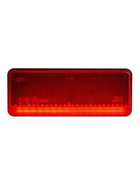 Feu de gabarit LED ultra-fin 12/24V homologué IP68 IA R1 A SM1, blanc, ambre et rouge