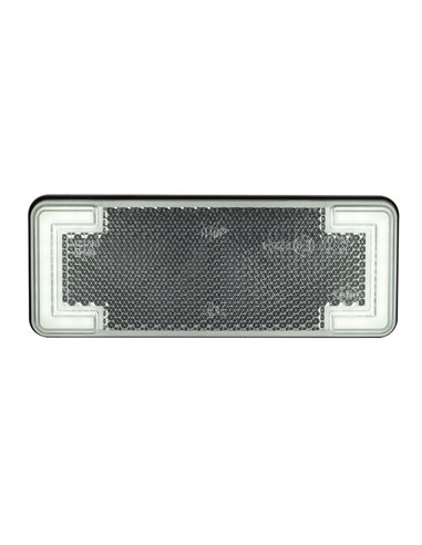 Piloto de gálibo LED con reflectante, blanco, ámbar y rojo 12/24V IP68 homologado IA R1 A SM1
